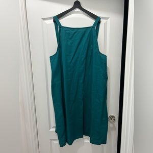 Deep Teal Linen Margot Dress